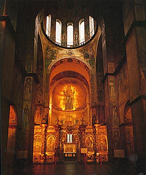 Interior of Sophia's Cathedral in Kiev :: (mid-eleventh century)
