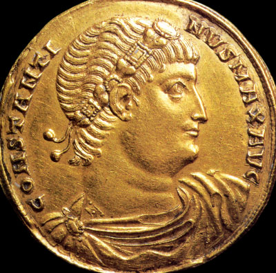 Constantine the Great. Gold multiple (3 solidus) :: 