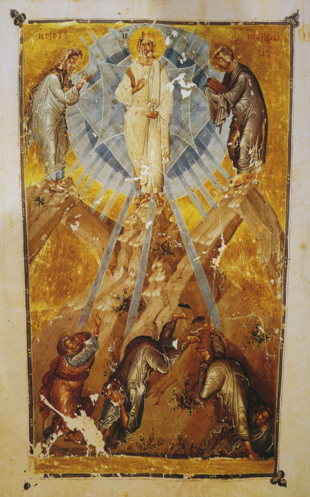 The Transfiguration. Manuscript illumination. Theological Works of John VI Kantakouzenos. Paris, Nat. bib. :: 