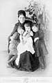 Karpova (born Morozova) Anna Timofeevna with 3 Children
