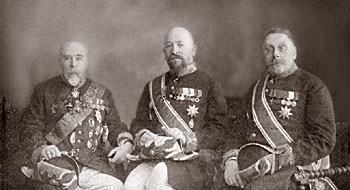 Count Sheremetev S.D., Samarin A.D. and Varzhenevsky A.K.- Representatives of Moscow Nobility at the Romanov Celebrations of 1913 :: 