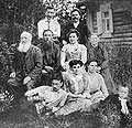 The Novikov Family in the Yard of their House at Novovokhonskaya Street