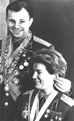 Gagarin and V.Tereshkova