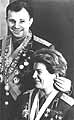 Ю.Гагарин и В.Терешкова