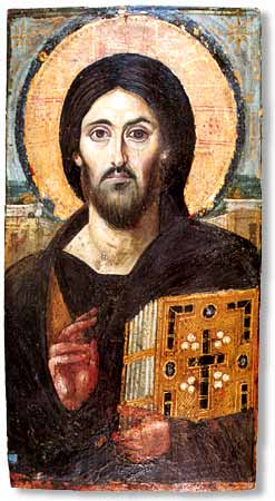 Christ Pantokrator. Icon of St. Catherine monastery (Sinai) :: 