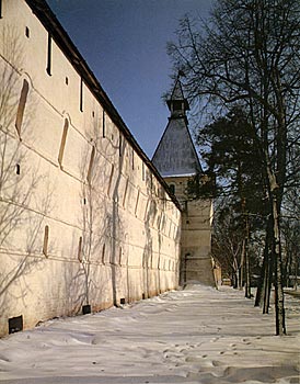 Стена и Сушильная башня Троице-Сергиевой Лавры :: (XVI-XVII века). Сергиев Посад
