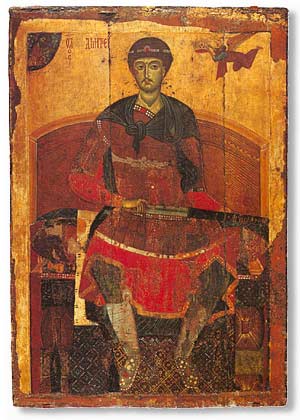 St Demetrius. Icon. The State Tretyakov Gallery :: 