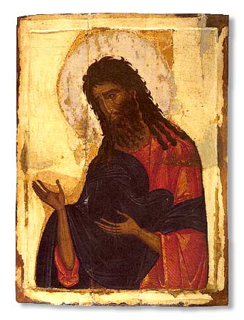 St. John the Baptist. Icon, the part of the Deesis :: 