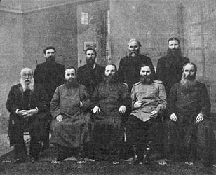 Группа оренбургских старообрядцев, снятая после беседы Д. С. Варакина.