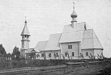 Деревянная церковь XV ст. во имя Успения Пресвятой Богородицы в г. Иваново-Вознесенске Владимирской губернии.