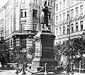 Monument to Pushkin A.S. at Pushkinskaya (Novaya, Kompaneiskaya) Street in St.Petersburg