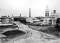 View of Factories of the N.N.Konshin Manufactories' Association in Serpukhov and Church of Assumption
