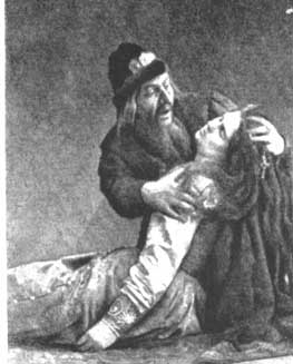 Сцена из оп."Псковитянка" :: Федор Шаляпин в роли Ивана Грозного в опере Н.Римского-Корсакова "Псковитянка", 1896 г.(Ольга-В.Эберле)
