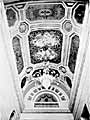 Plafond (and Chandelier) of the Vestibule of Restaurant "Alpiiskaya Rosa" ("Alpine Rose") at Sofiika Street in Moscow